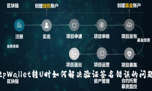 tpWallet转U时如何解决验证签名错误的问题